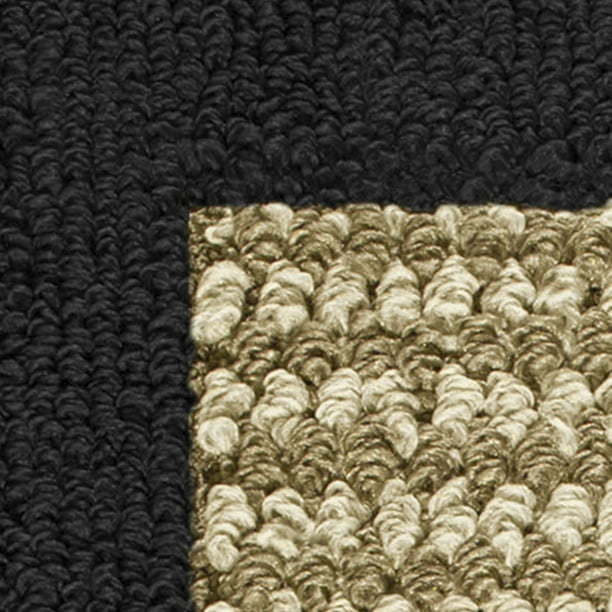 machine washable faux sisal gray indoor accent rug set, 3-piece set