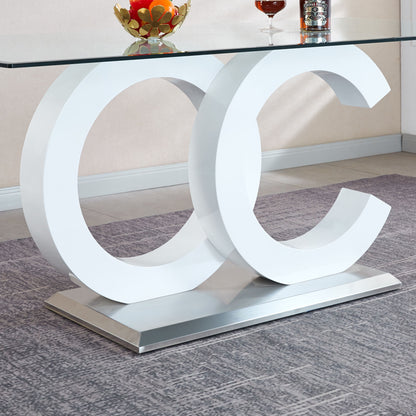 MDF #2 Dining Table - Tempered Glass