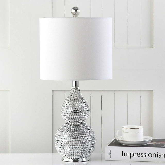 clarabel 20 in. high table lamp, silver