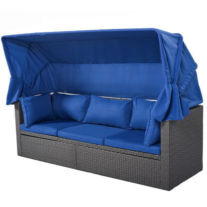 Betty Rectangle Daybed with Retractable Canopy