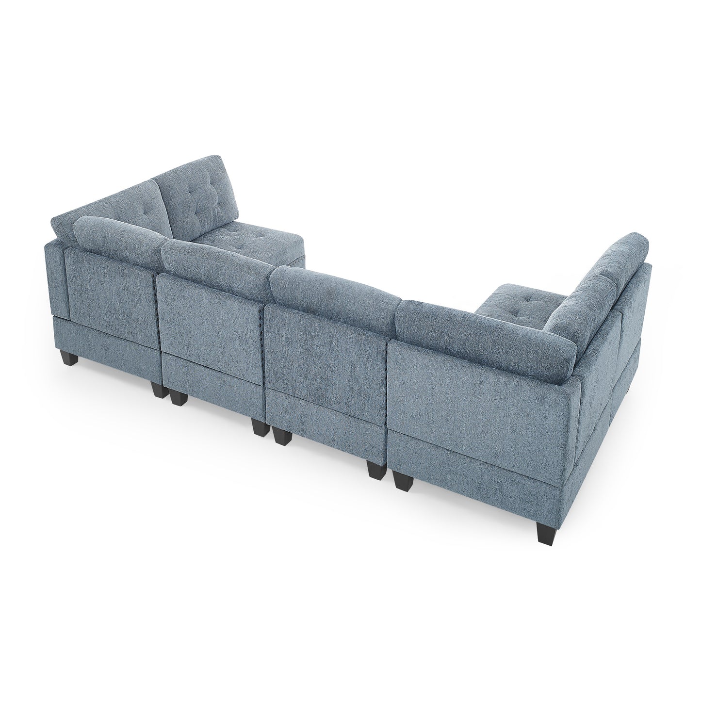 shelby u shape modular sectional sofa