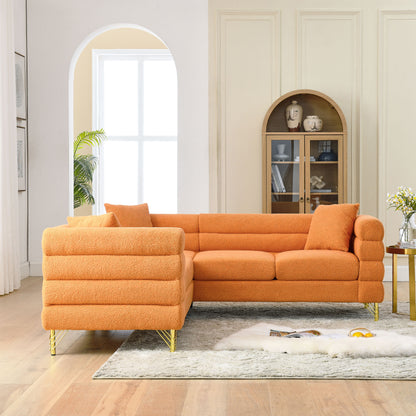 Sammie L-Shaped Sectional, Orange