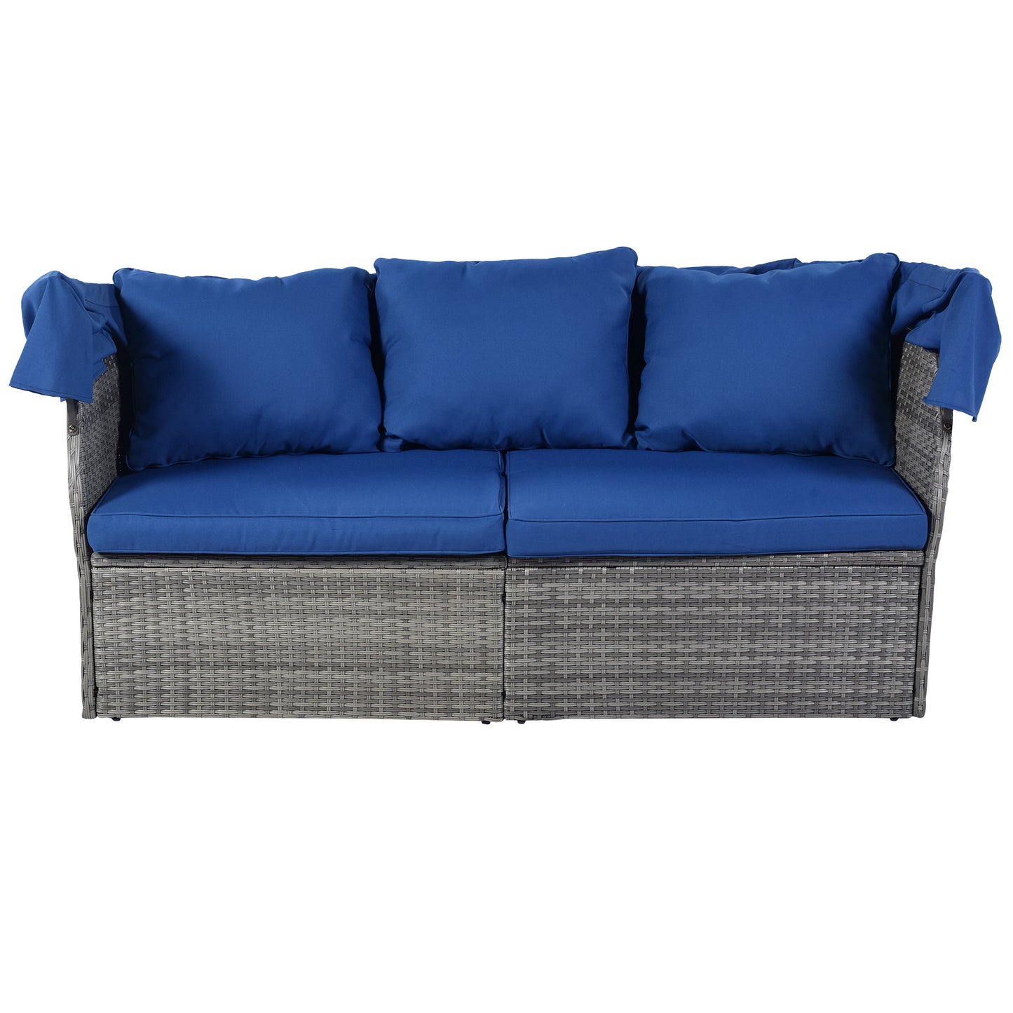 daybed/sunbed with retractable canopy set