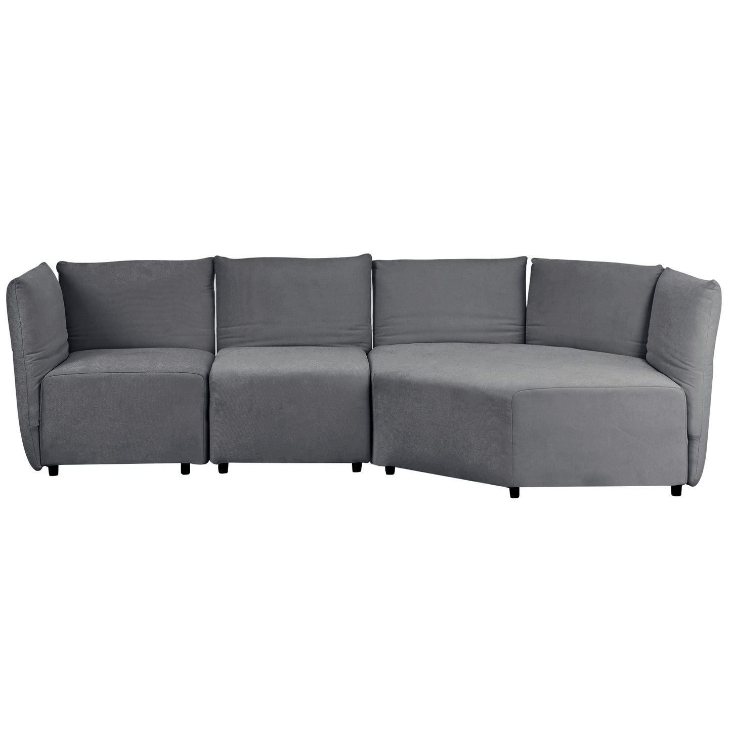 ustyle stylish sofa set, grey