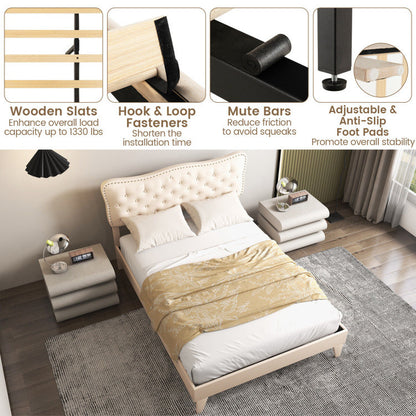 Nae Tufted Upholstered Bed