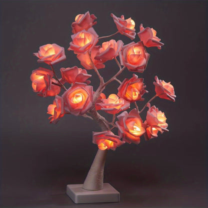 USB Plug LED  Rose Decoration Lamp