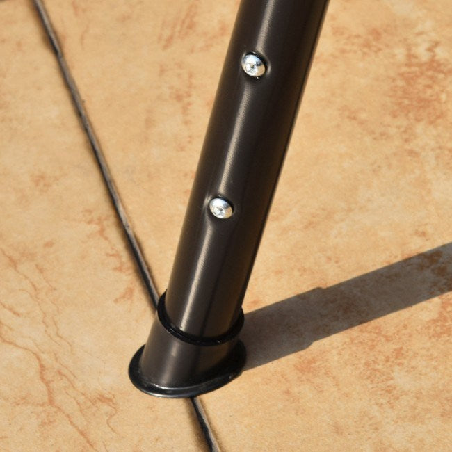 3 seat outdoor patio canopy swing with cushioned steel frame