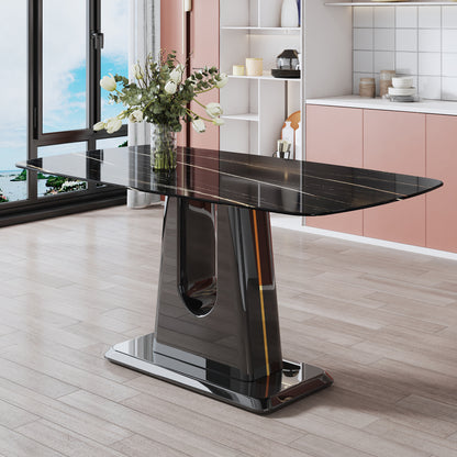 MDF Marble Table- Black