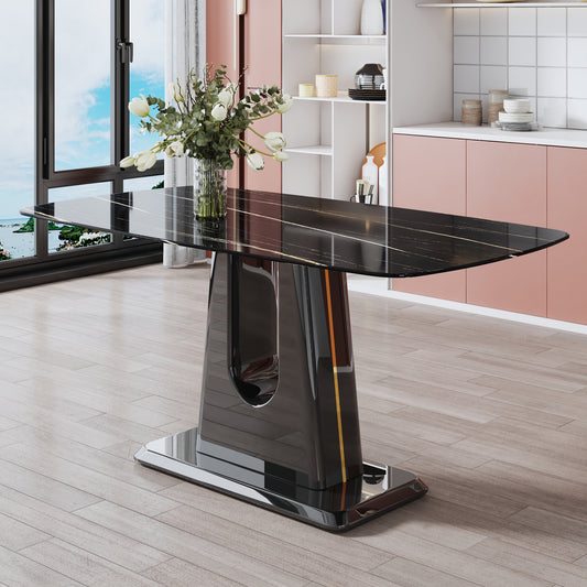 MDF Marble Table- Black
