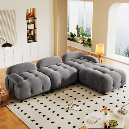 U_STYLE Upholstery Modular Convertible Sectional Sofa
