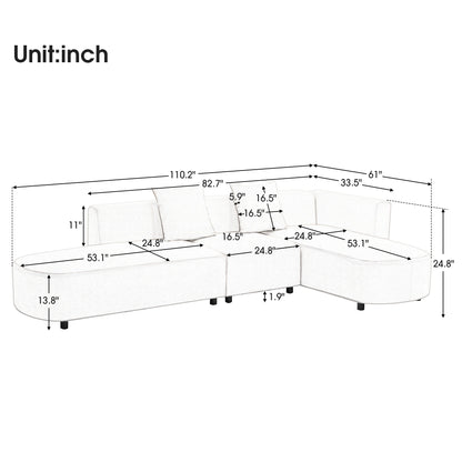 L-Shaped Luxury Sectional Sofa