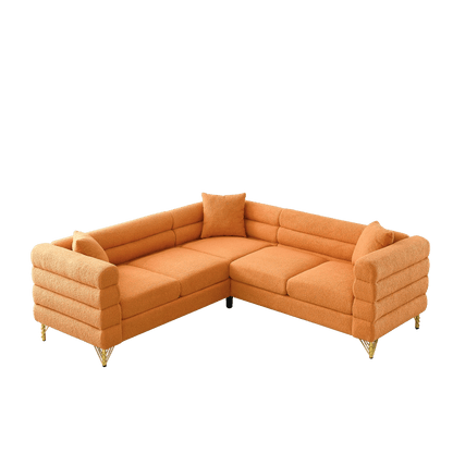 Sammie L-Shaped Sectional, Orange