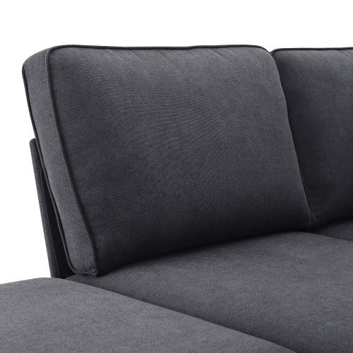 terry 5-seat couch set with chaise with 3 pillows