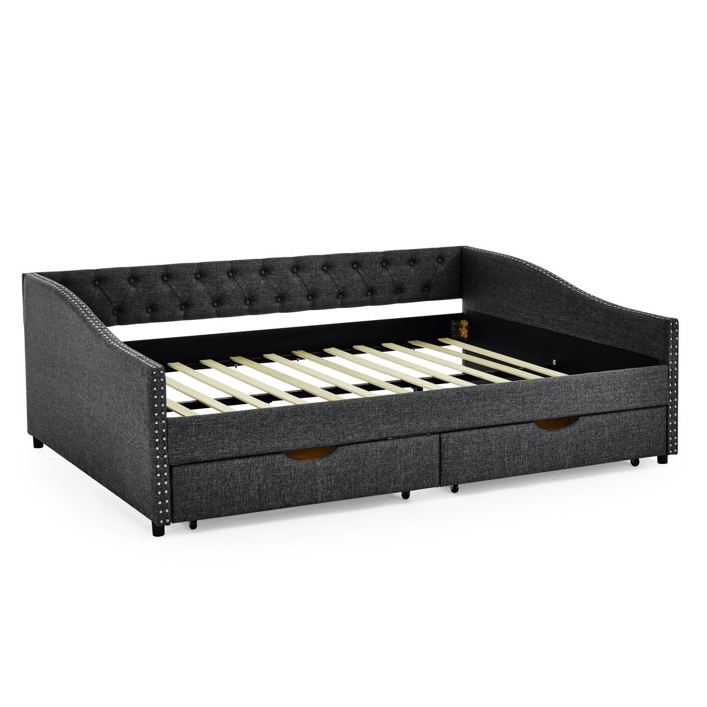 morgan upholstered daybed/sofa bed with drawers