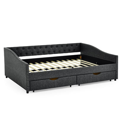 Morgan Upholstered Daybed/Sofa bed with Drawers