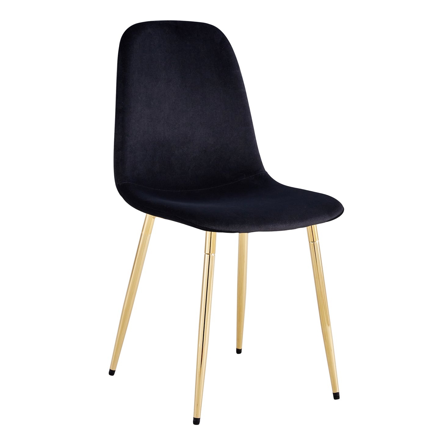 zara dining chairs set of 4, soft velvet black