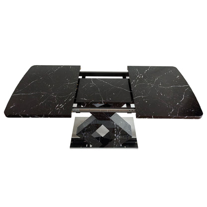 Lux Extendable Marble Square Dining Table