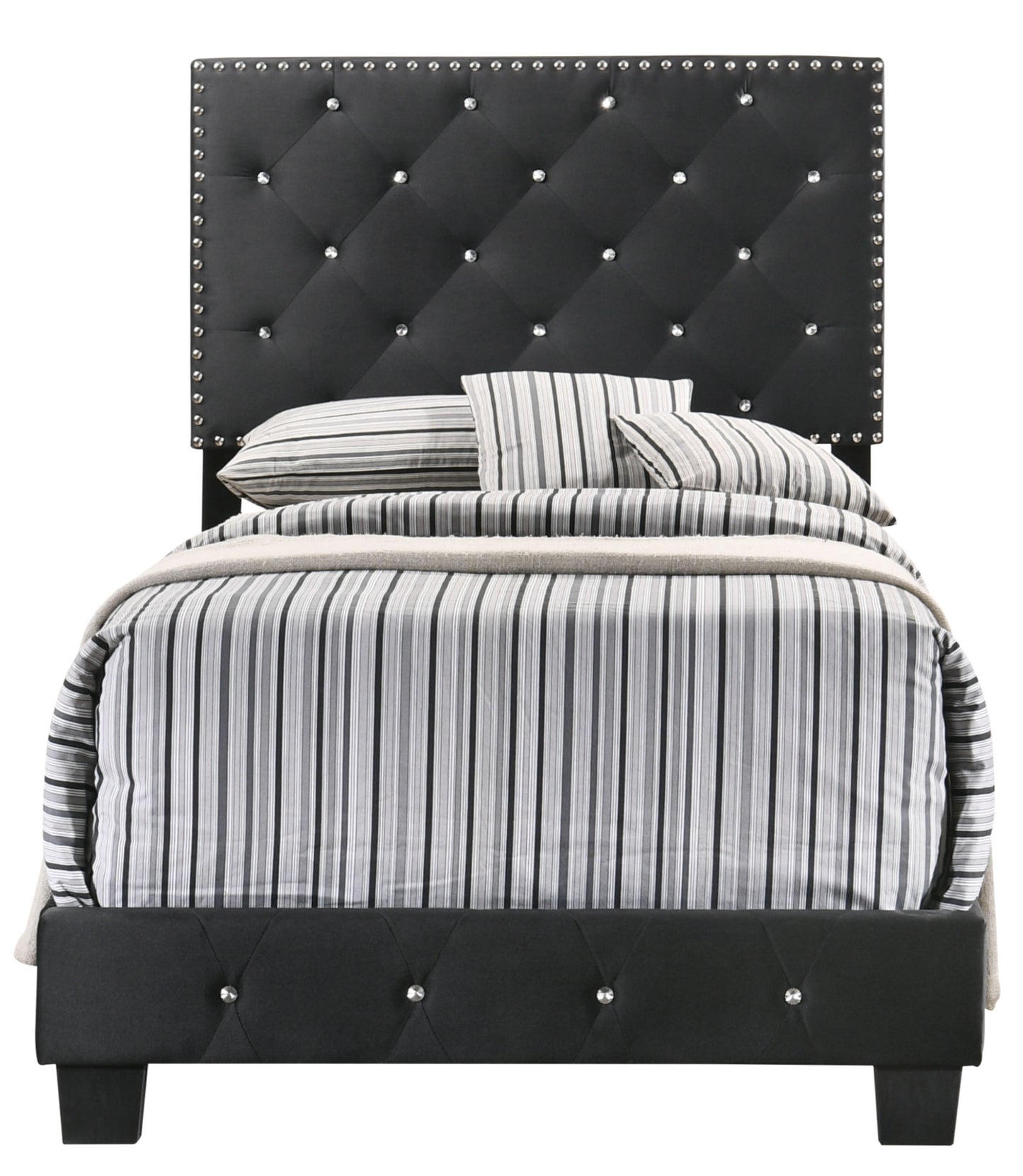 suffolk twin bed , black