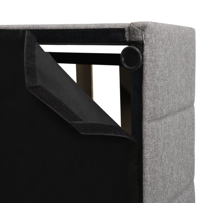 Queen size Upholstered Platform bed with a Hydraulic Storage System - Gray Queen size Upholstered Platform bed with a Hydraulic Storage System - Gray Queen size Upholstered Platform bed with a Hydrau