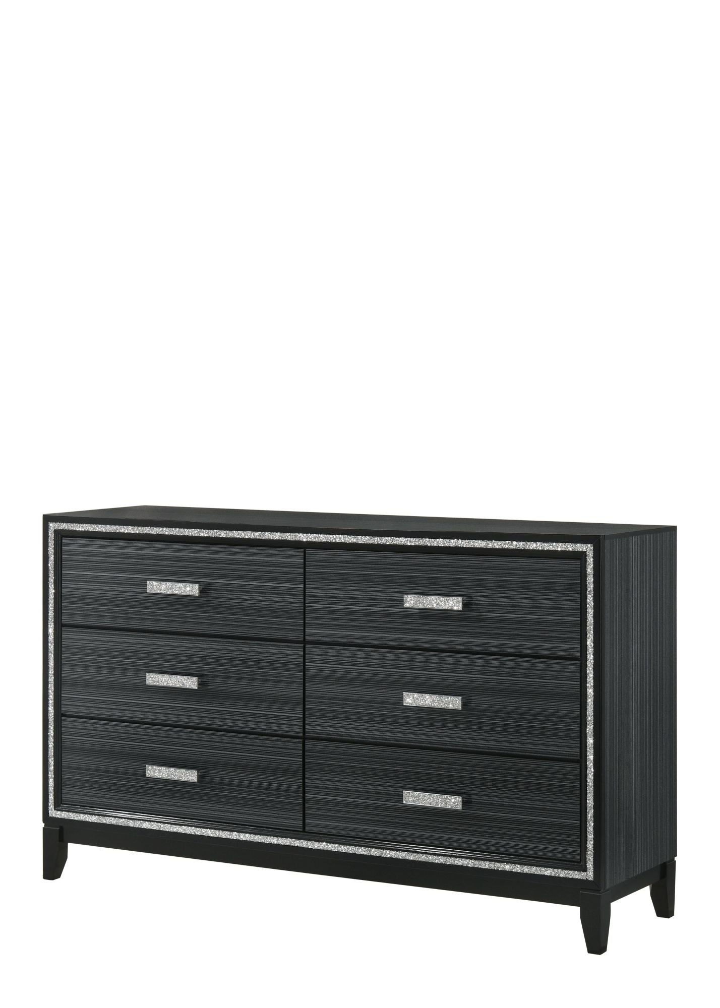 haiden dresser; weathered black finish