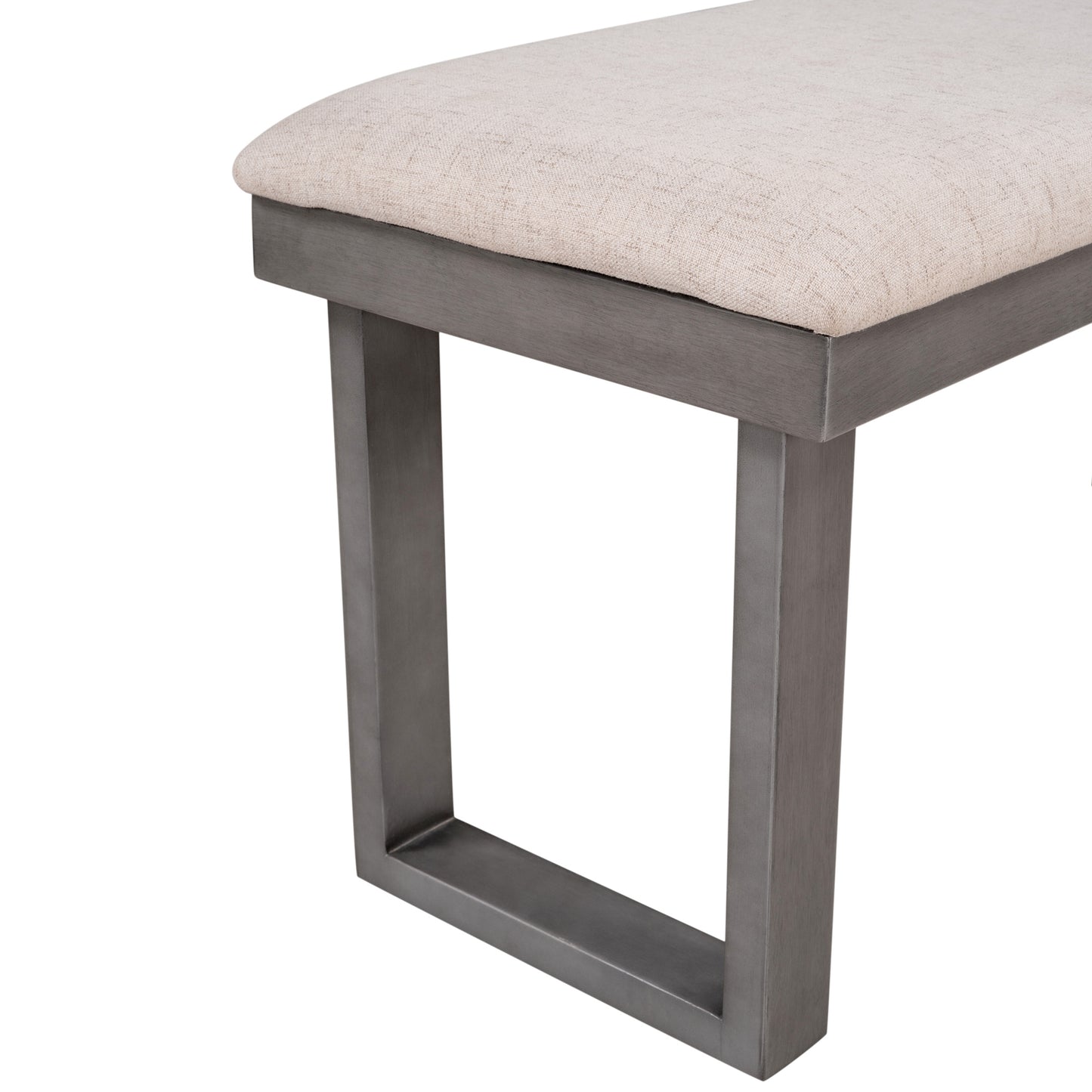 6-pieces solid wood dining table set
