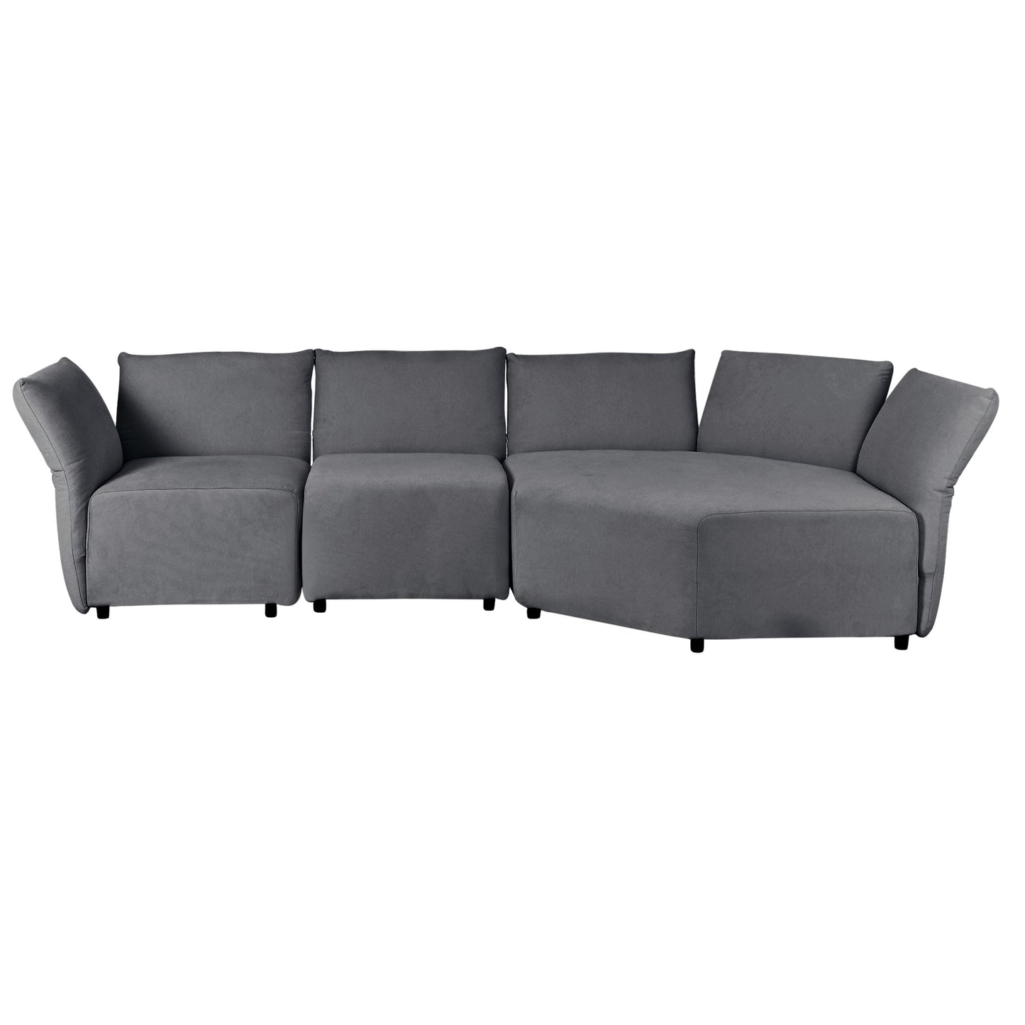 ustyle stylish sofa set, grey