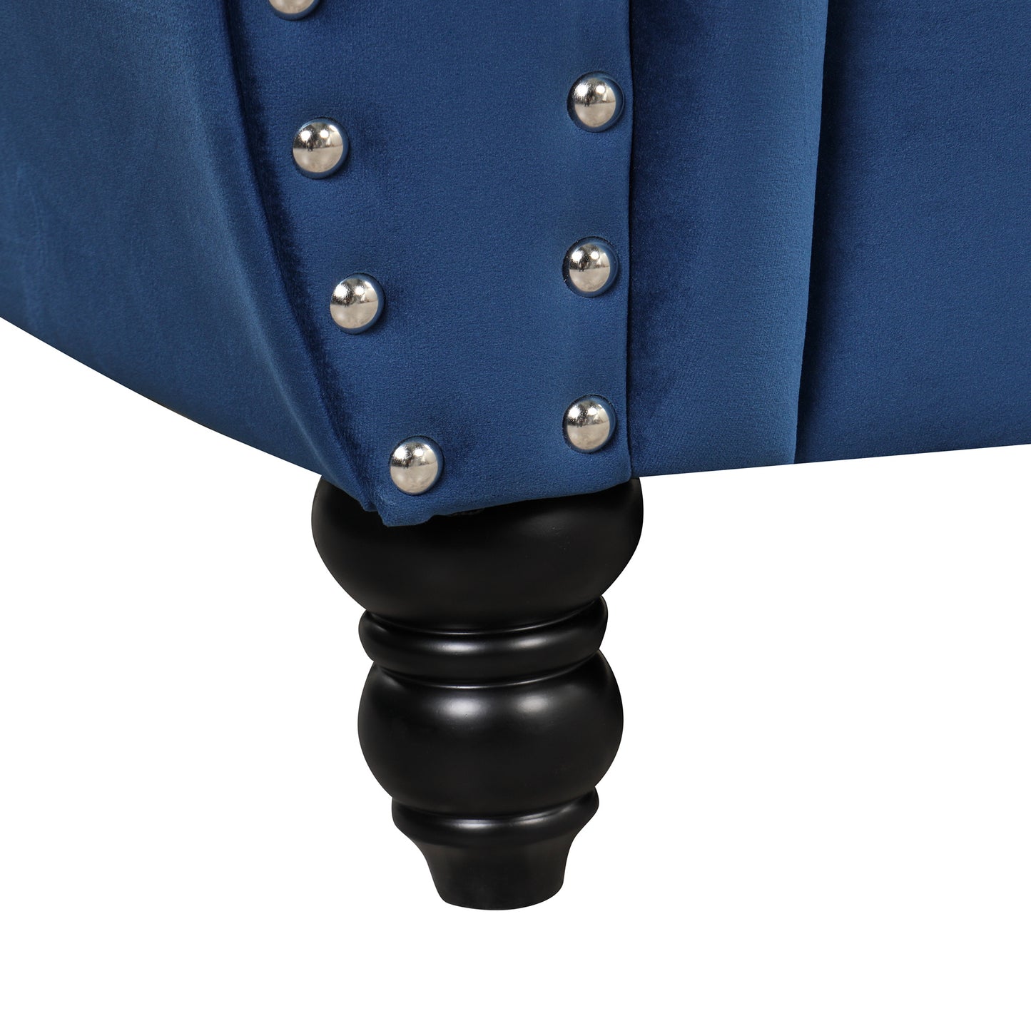 frosted velvet upholstered sofa set