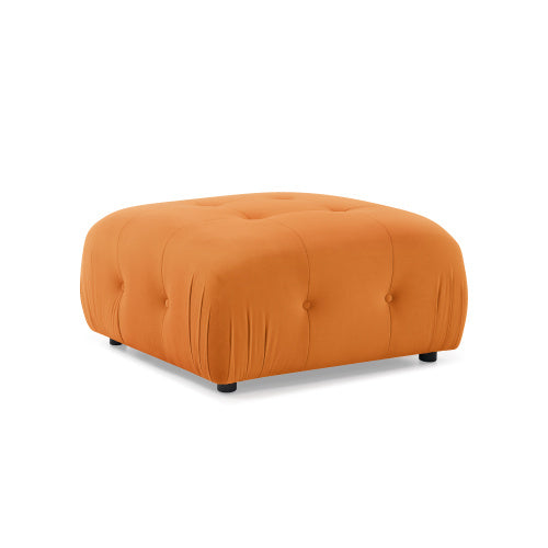 button tufted modular sectional sofa, navy velvet