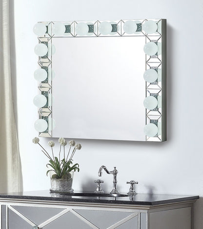 ACME Noralie Wall Decor, Mirrored & Faux Diamonds
