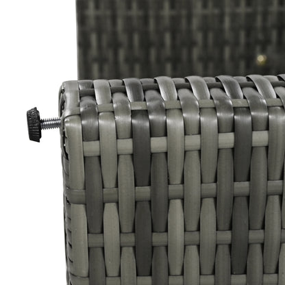 6-Piece PE Rattan Sofa Set with Adjustable Seat & Storage Box