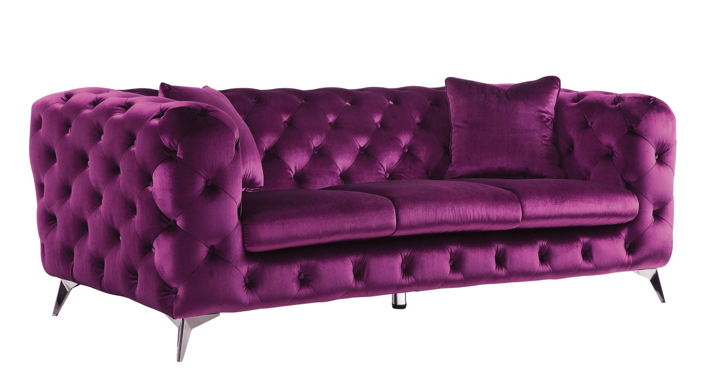 acme atronia sofa, purple