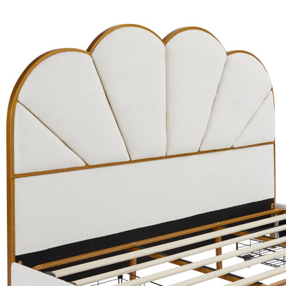 Upholstered Smart King Platform Bed with 4-Drawers
