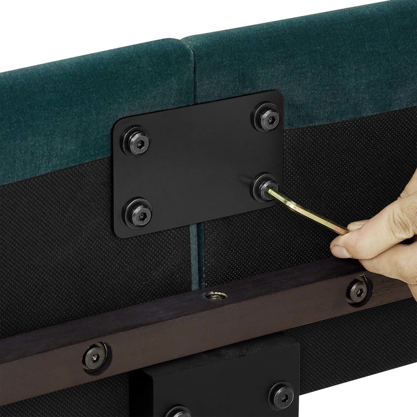 bridgevine home queen size green velvet tufted upholstered platform bed