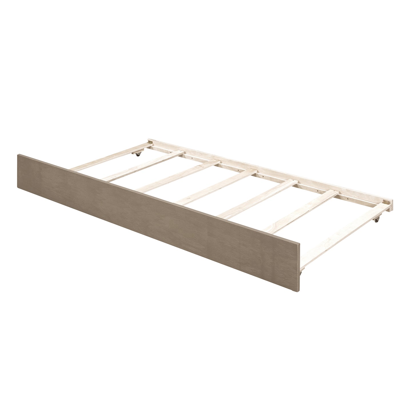 wood canopy bed with trundle