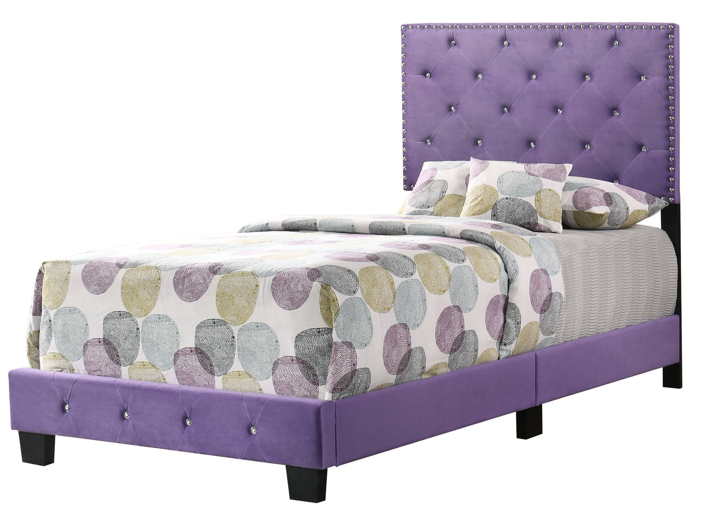 suffolk twin bed , purple