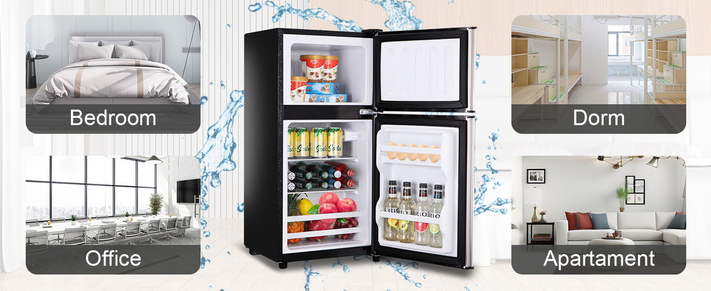 3.5cu.ft compact refrigerator mini fridge with freezer