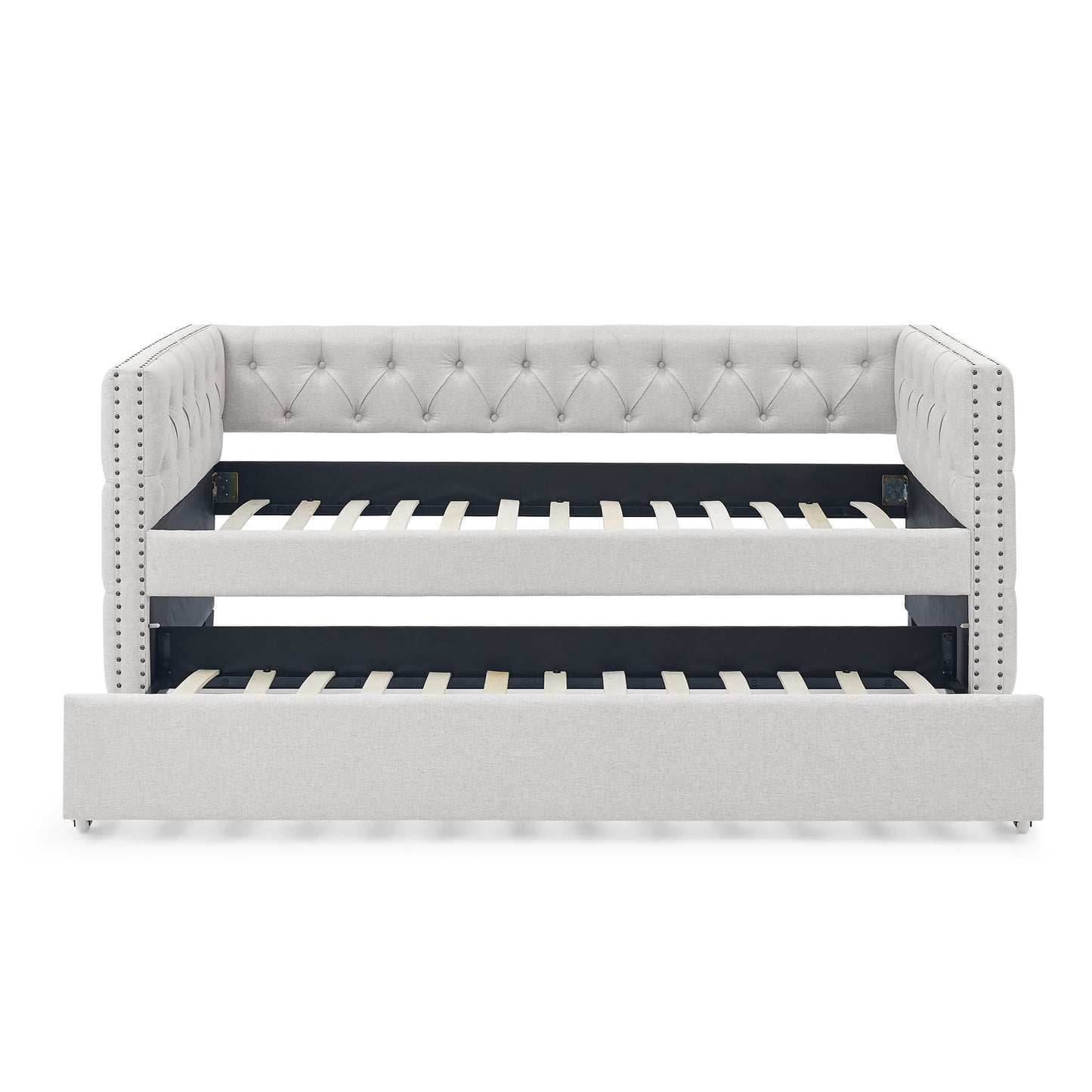 daybed with trundle upholstered tufted sofa bed