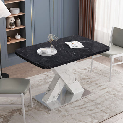 Lux Extendable Marble Square Dining Table
