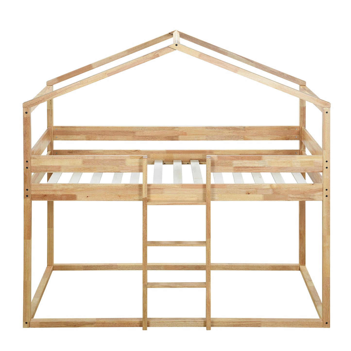 twin over twin bunk bed wood bed with tent
