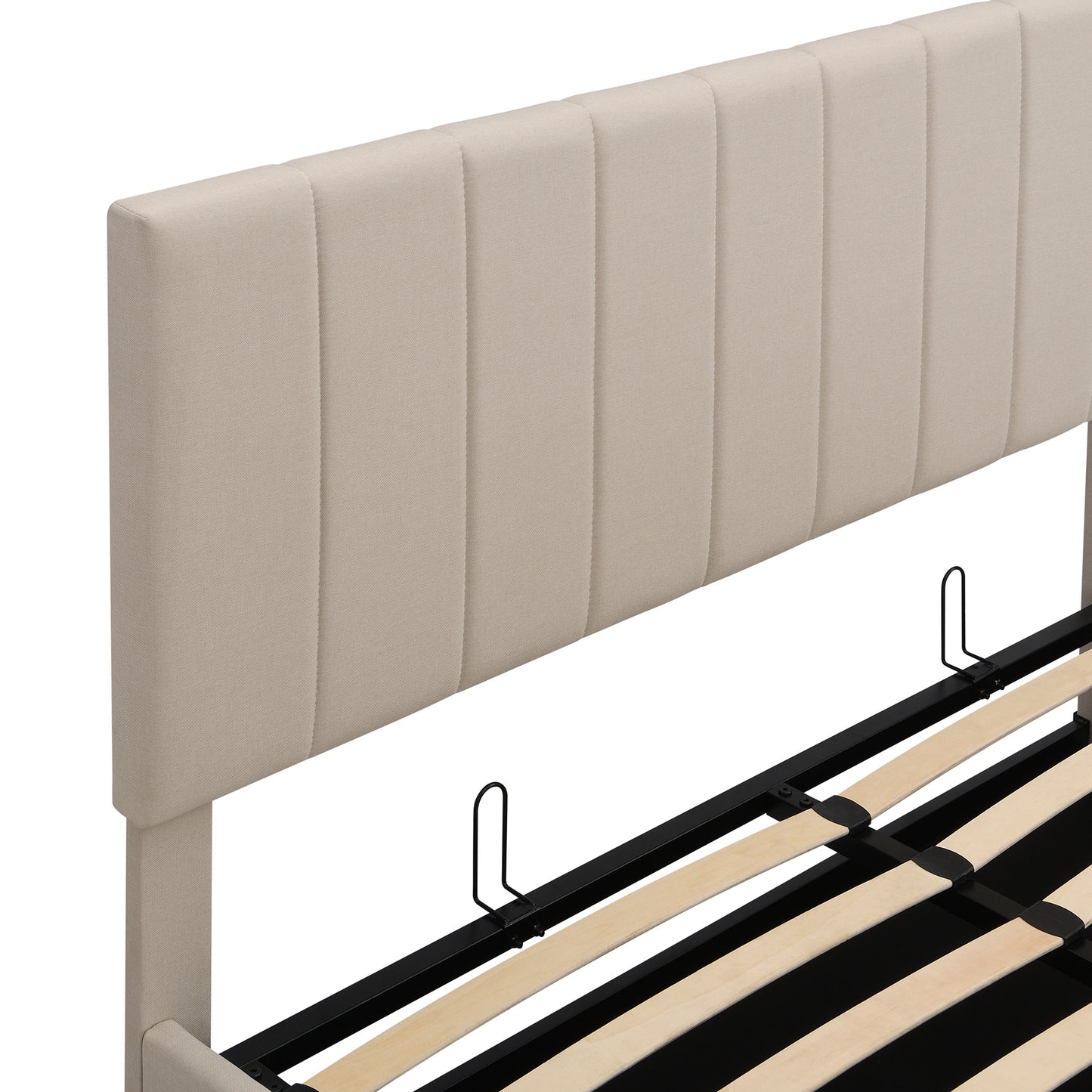 queen size upholstered platform bed with a hydraulic storage system - gray queen size upholstered platform bed with a hydraulic storage system - gray queen size upholstered platform bed with a hydrau