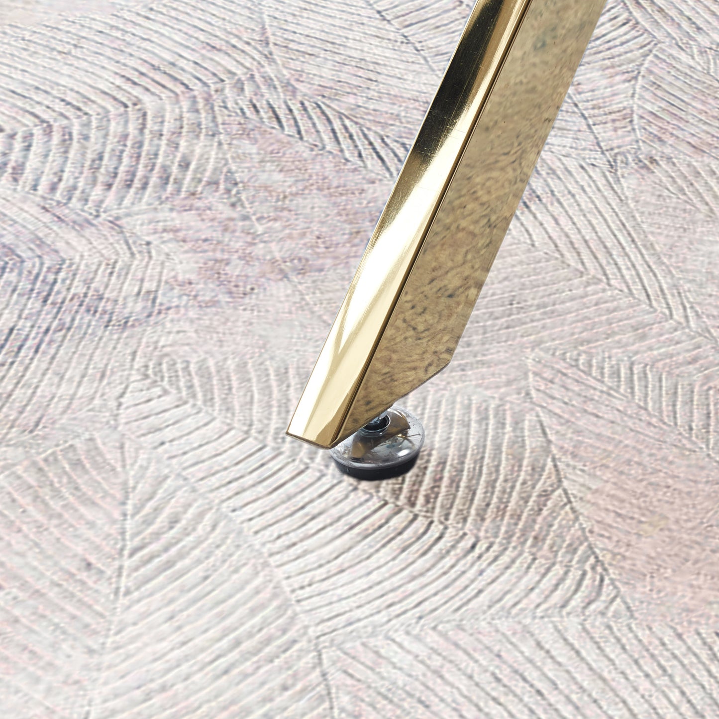 square clear dining tempered glass table with gold finish stainless steel legs