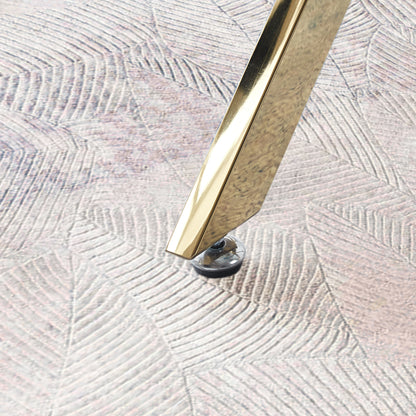 Square Clear Dining Tempered Glass Table with Gold Finish Stainless Steel Legs