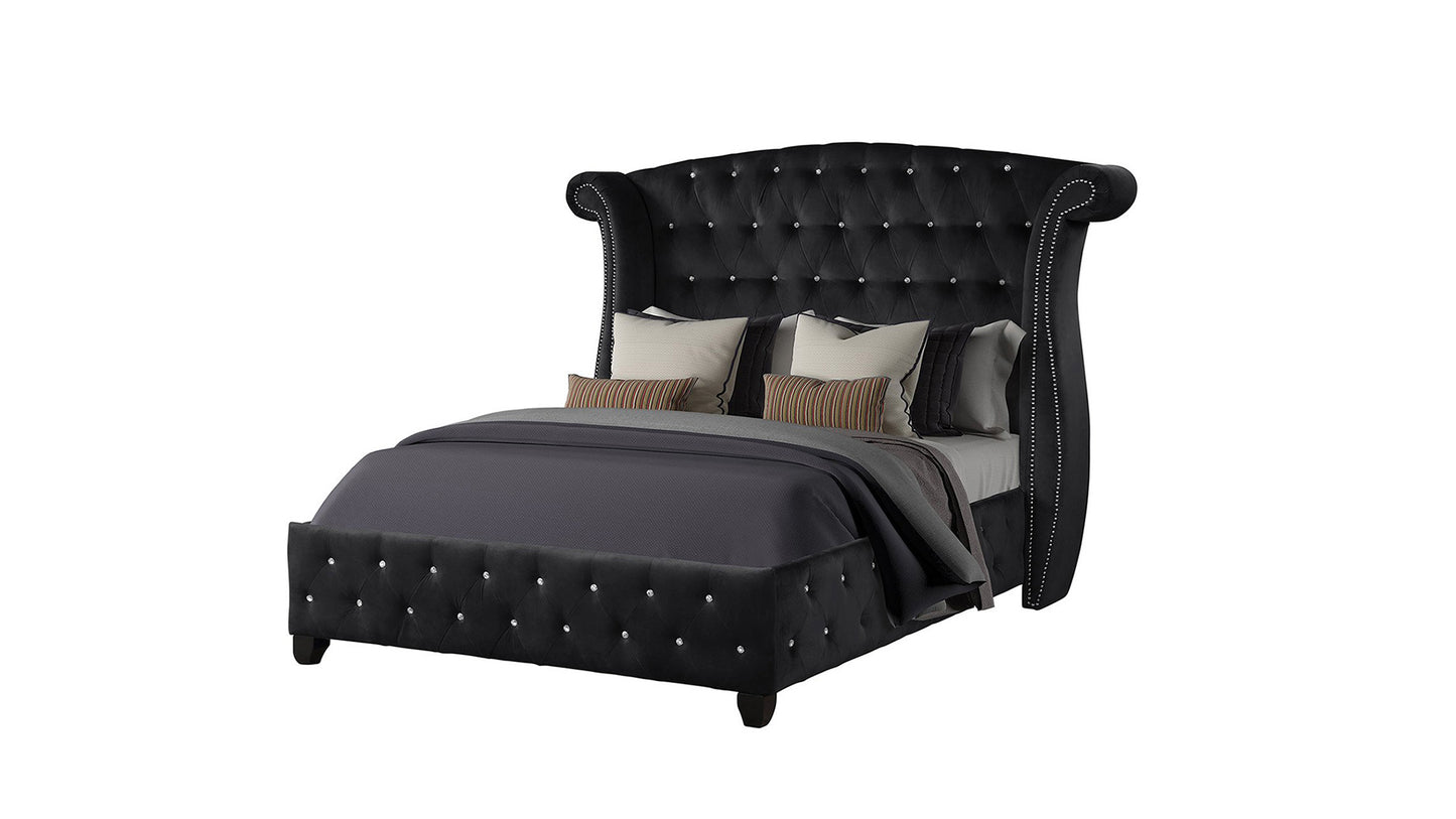 sophia crystal tufted bed