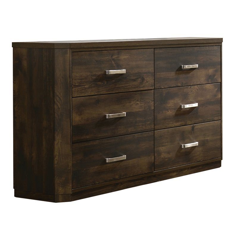 elettra dresser; rustic walnut