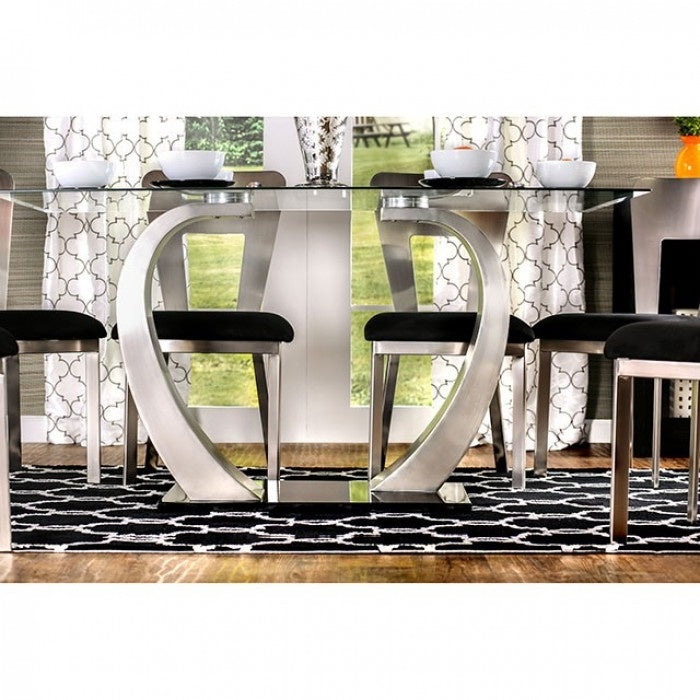 gracious curved dining table