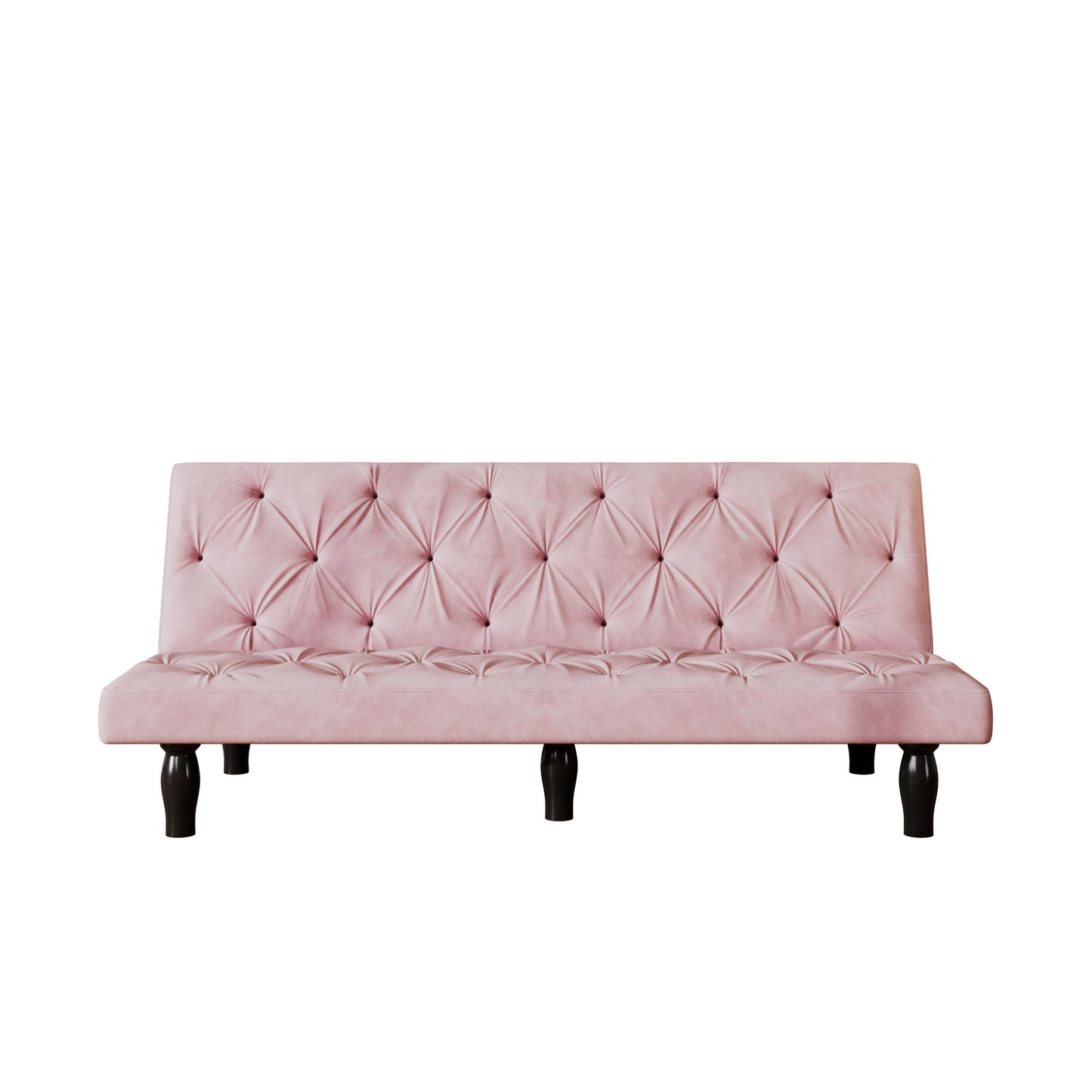66" pink velvet sofa bed