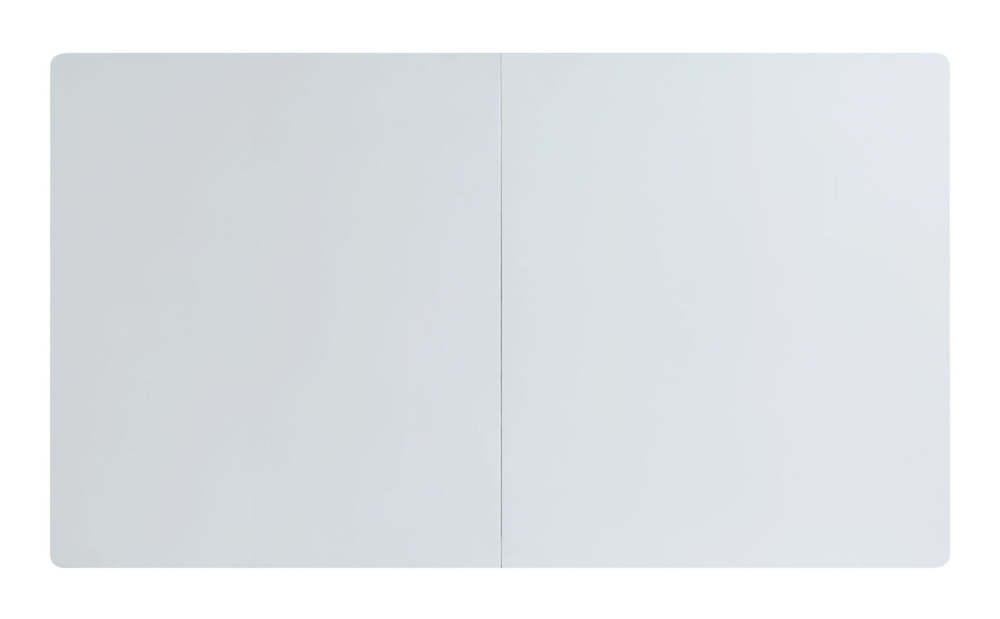 acme kameryn dining table w/butterfly leaf, white high gloss finish