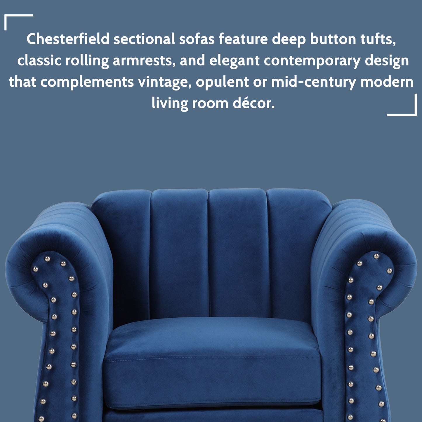frosted velvet upholstered sofa set