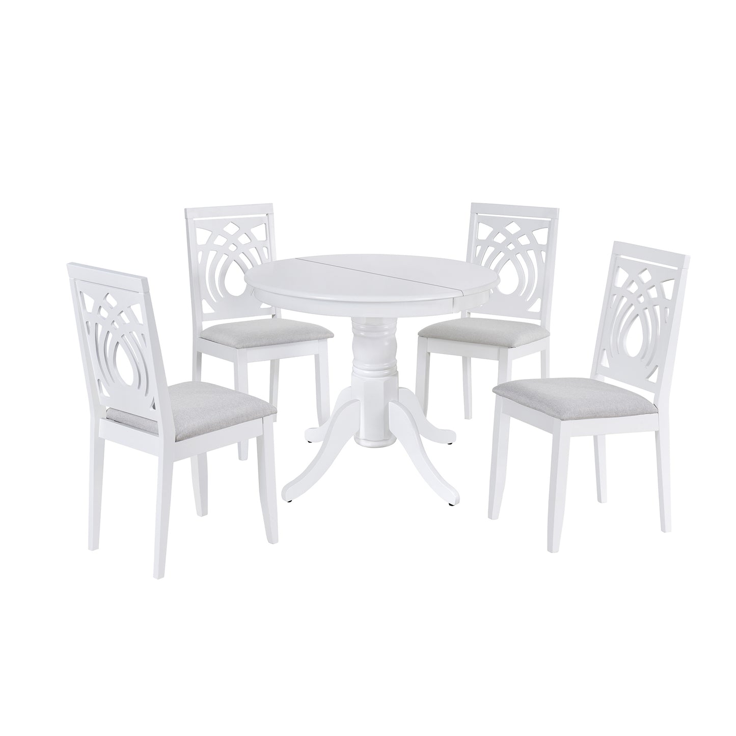 mid-century 5-piece dining table set