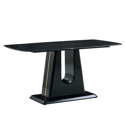 MDF Marble Table- Black